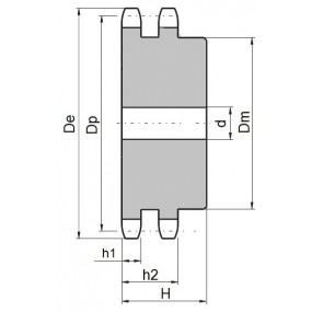 Koło łańcuchowe 12B-2-z33 (3/4)