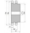 Koło łańcuchowe 16B-2-z12 (1”)