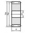 Koło modułowe bez piasty M3-z55