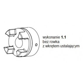 Piasta kłowa ROTEX GS14 fi11 wyk. 1.1