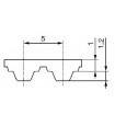Pas zębaty 16-T5-525 z105