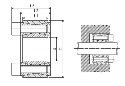 tuleja BK40, RCK40